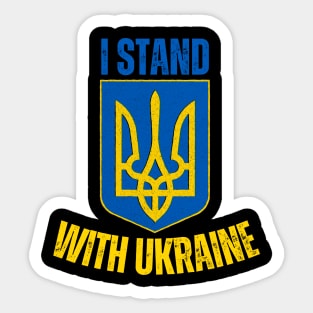 I Stand With Ukraine Sticker